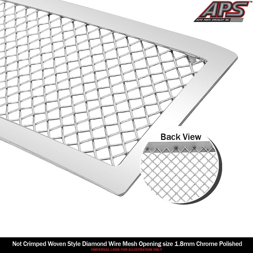 Stainless Steel Mesh Grille Grill Insert Combo F55126