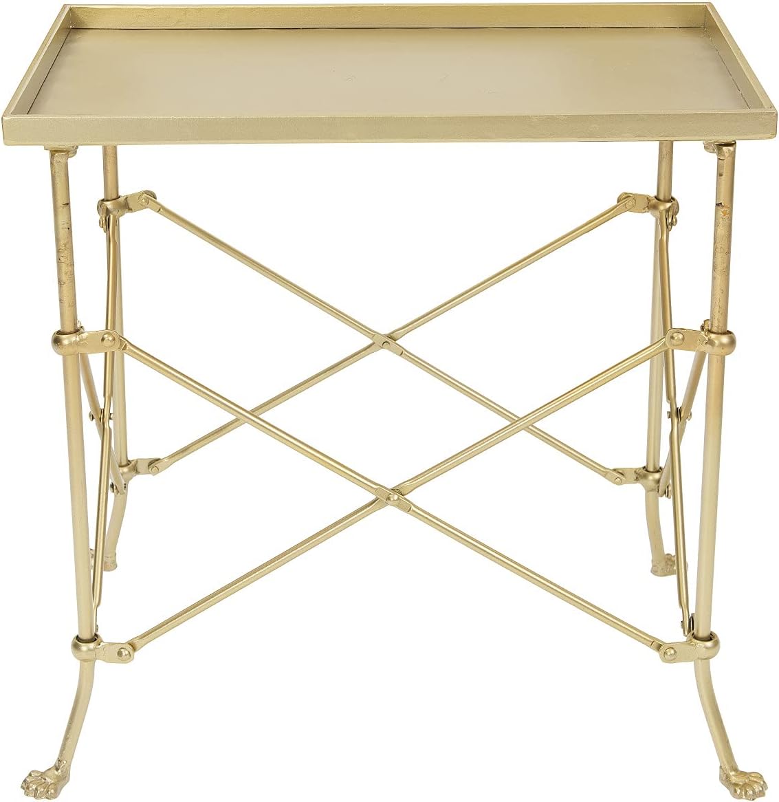 Gold Metal Rectangle Table V18017