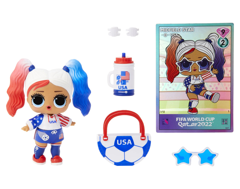 L.O.L. Surprise! X FIFA World Cup Qatar 2022 Dolls with 7 Surprises, Accessories, Limited Edition Collectible Soccer Themed Dolls W11630