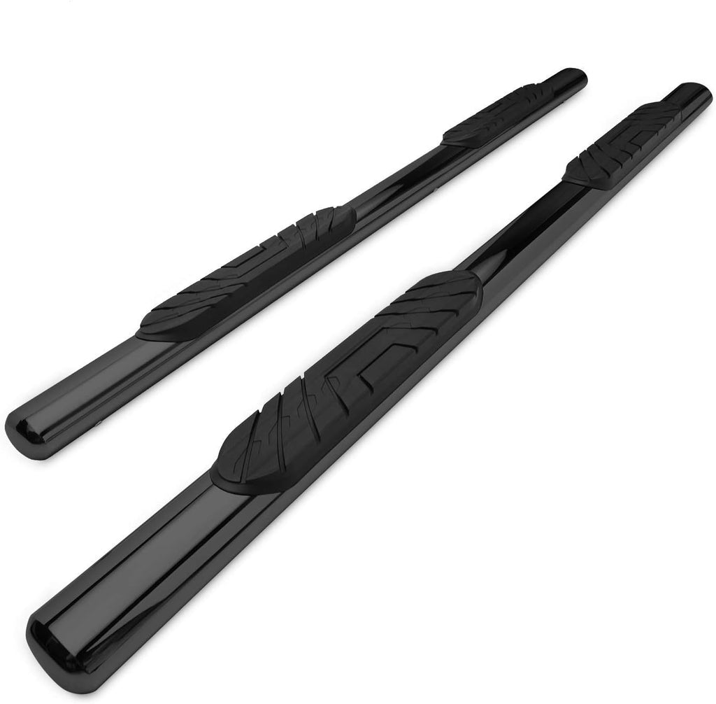 Black Oval Side Bars Nerf Bars Running Boards 2Pcs A923322