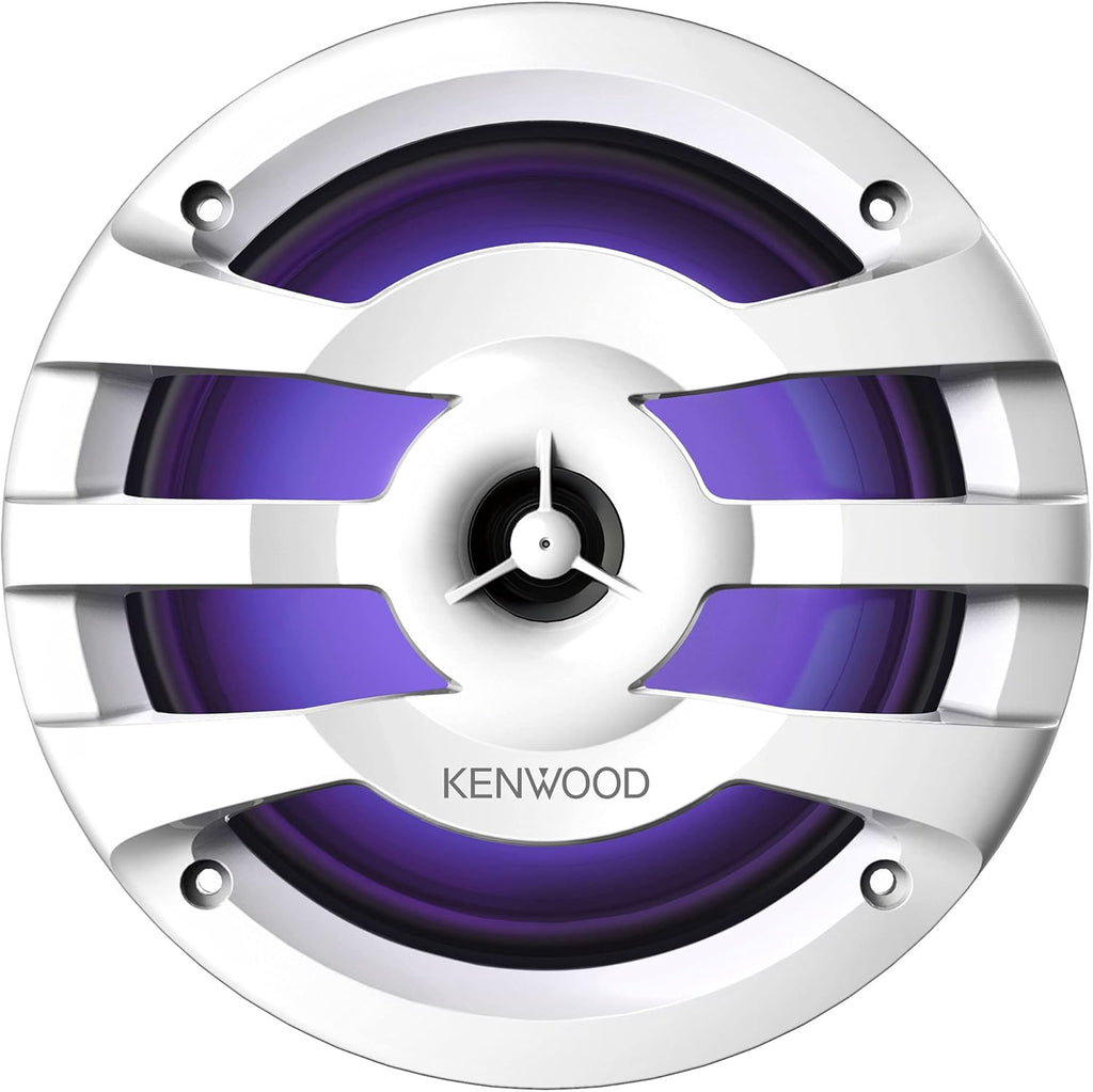 6-1/2" 2-Way Marine Speakers with Grilles (Pair) with Built-in LED Lights K1409