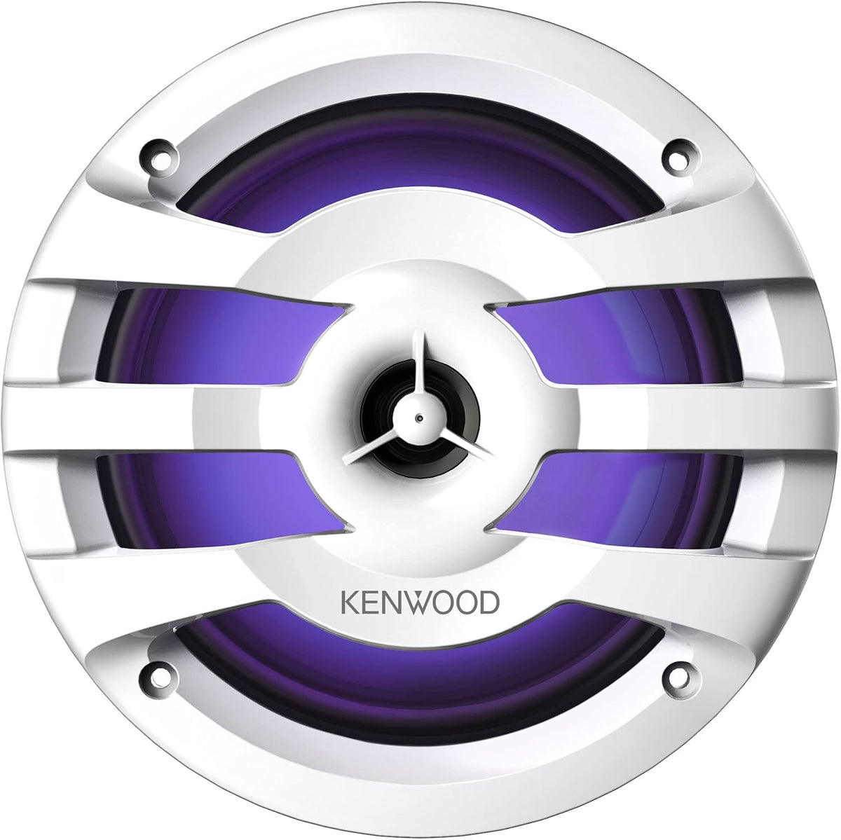 6-1/2" 2-Way Marine Speakers with Grilles (Pair) with Built-in LED Lights K1409