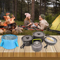 Camping Cookware Mess Kit Pot Pan Kettle Set M37769