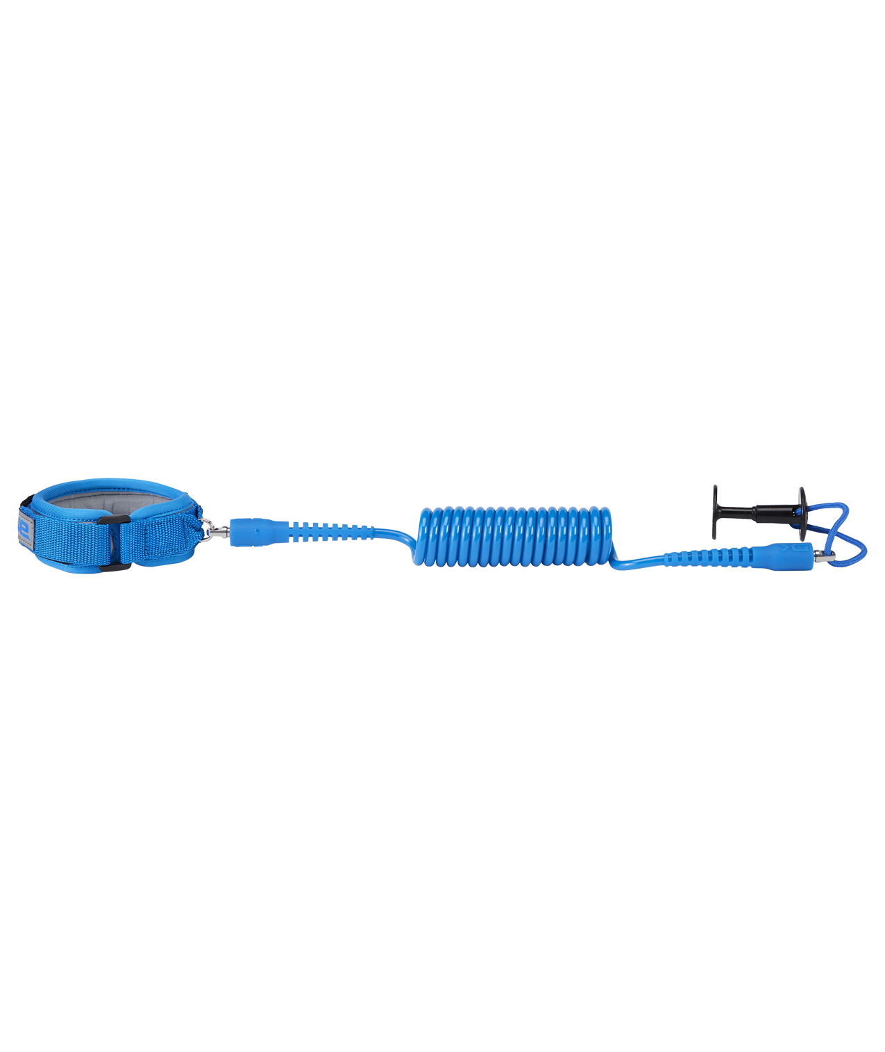 Coiled Bicep Leash 4' x 1/4" Blue Z149