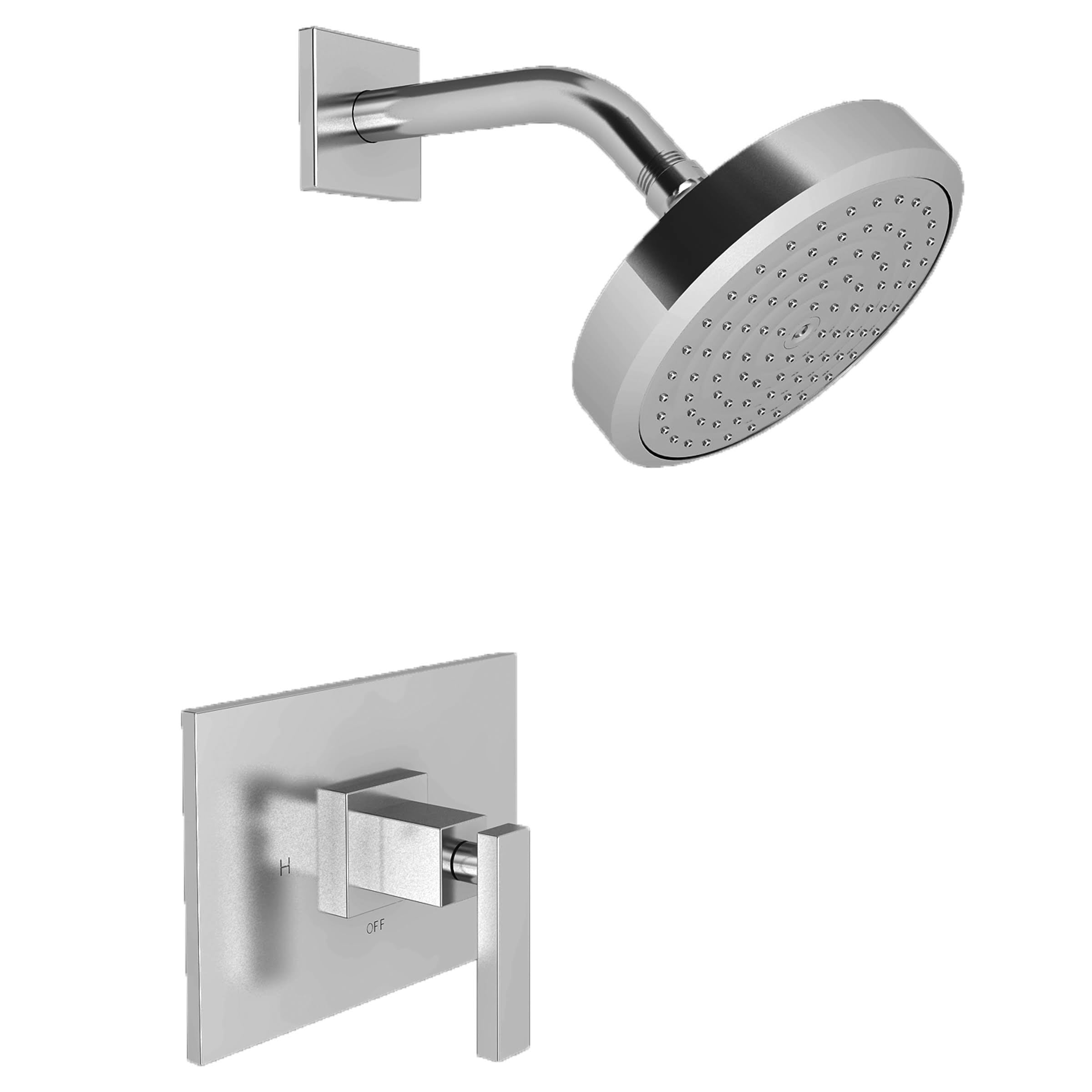 Gloss Black Balanced Pressure Shower Trim Set J19158
