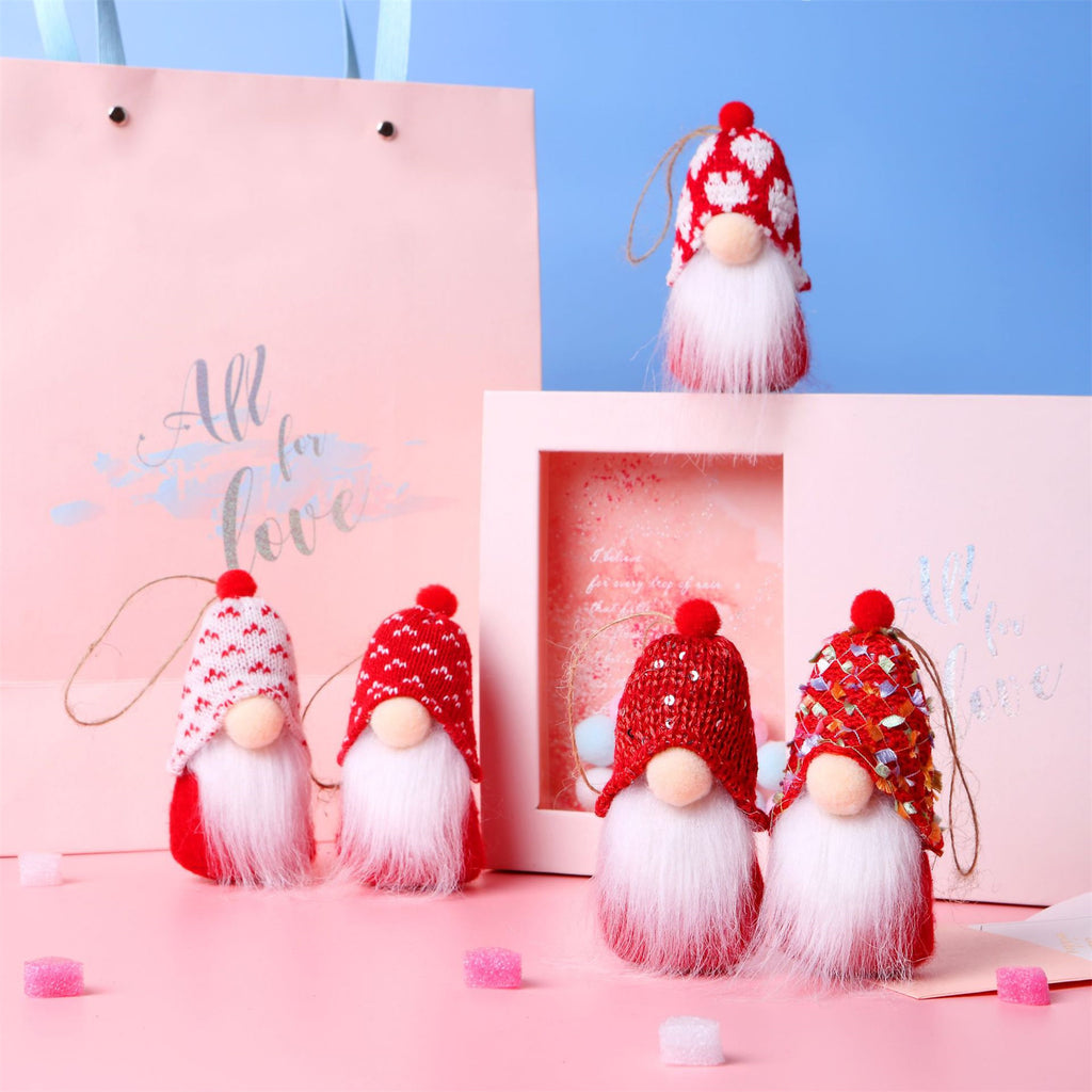 10PCS Valentine's Day Gnome Decor Plush Ornaments L738