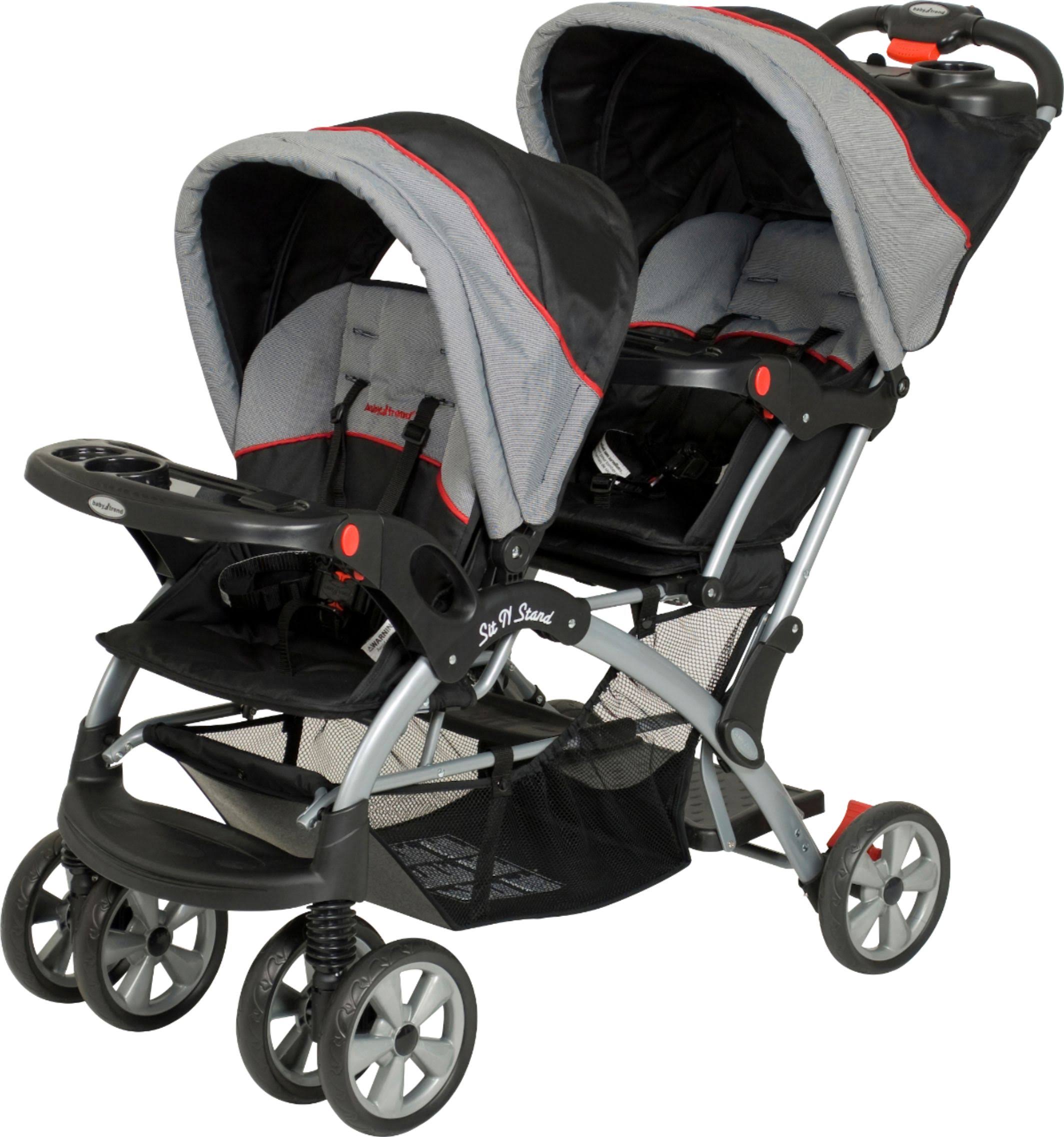 Gray Double Stroller L4745