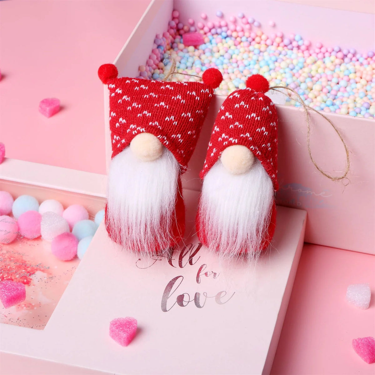 10PCS Valentine's Day Gnome Decor Plush Ornaments L738
