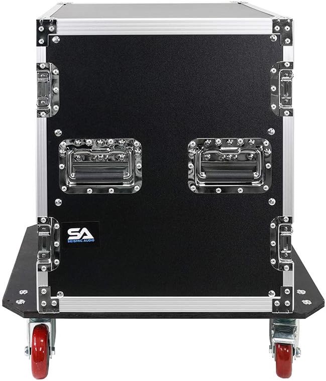 12U Pro Audio DJ Road Rack Case with Casters O69560