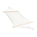White Cotton Rope Hammock with Spreader Bar, 60-in. Wide, 450 lb. Capacity W165993