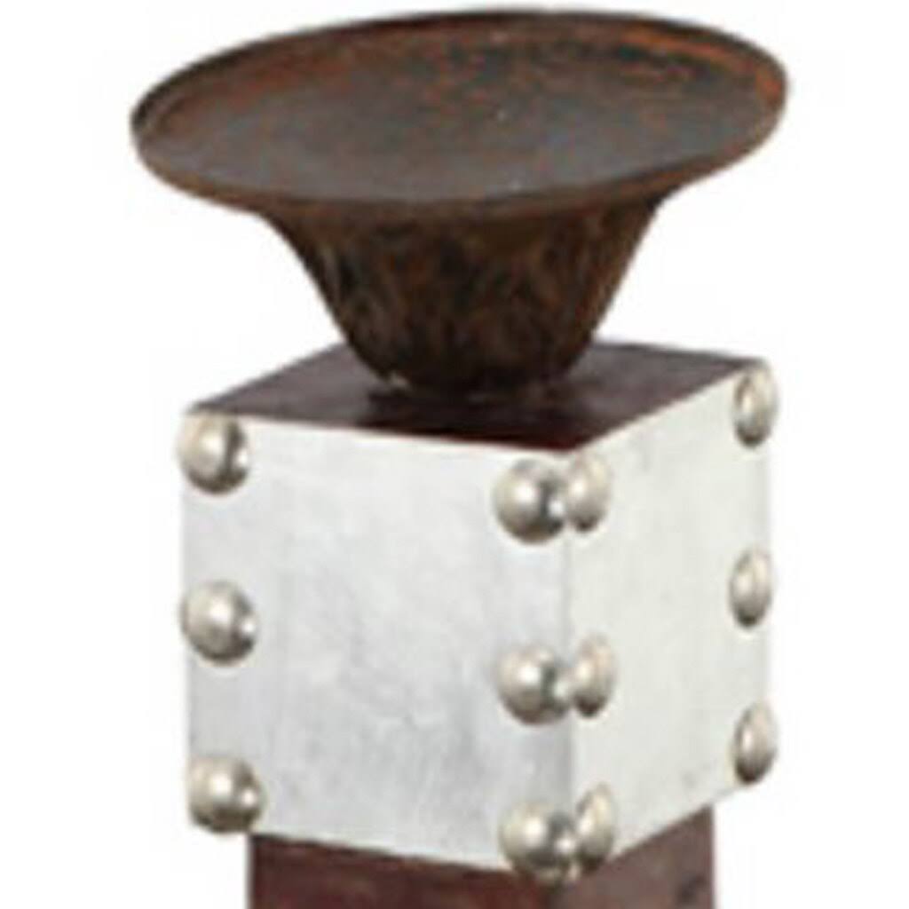 Brown Wooden Candle Holder F856590