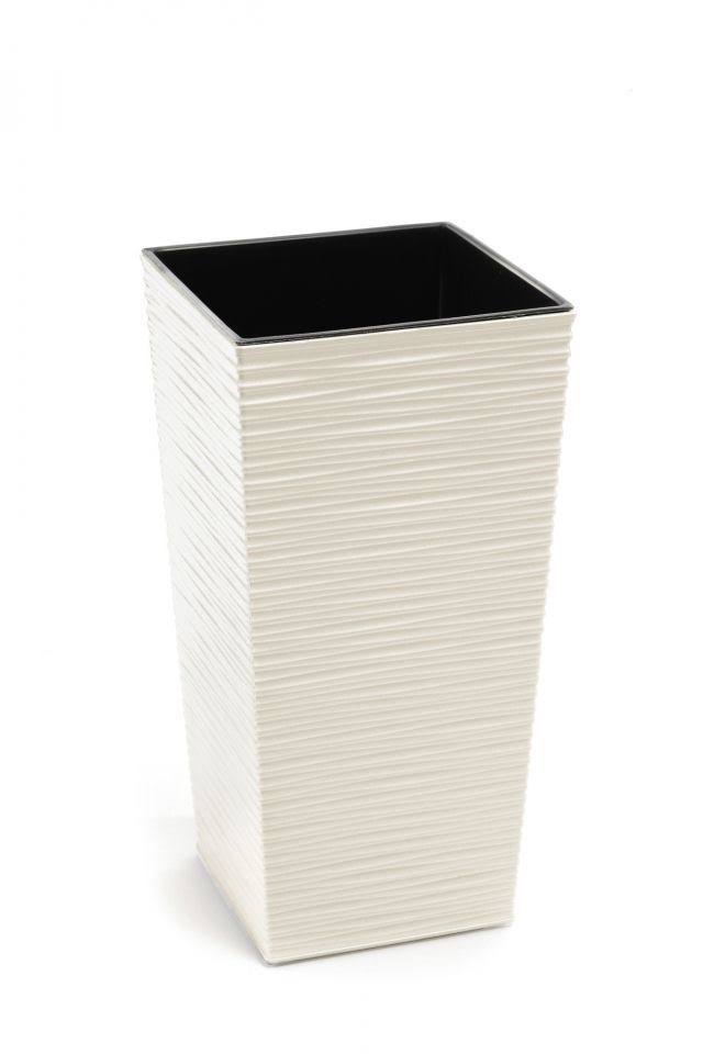 Cream Plastic Flowerpot 300x300 mm E227038
