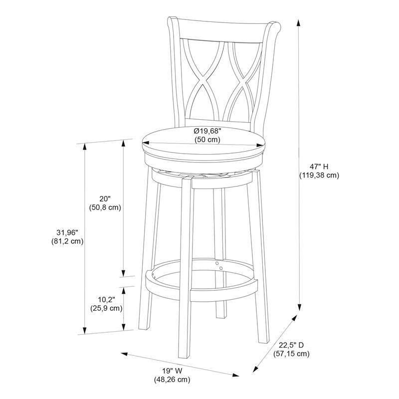 Rustic Oak Barstool Q76703