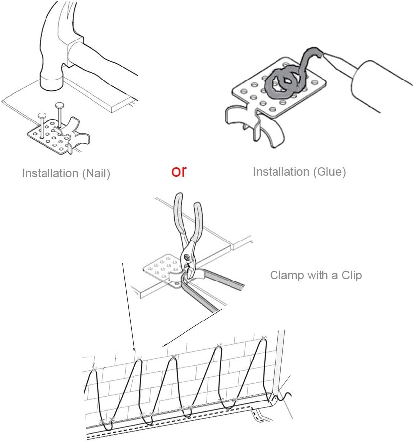Roof De-Icing Cable Clips 10-Pack E980