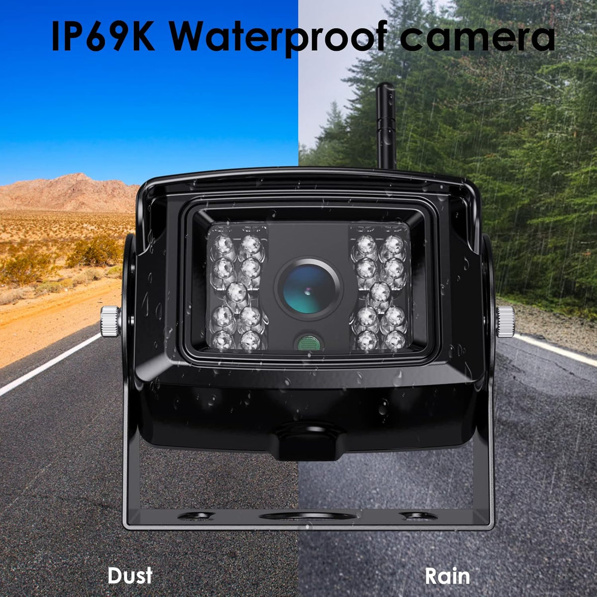 HD Wired Backup Camera System Kit with 7" LCD Monitor H877