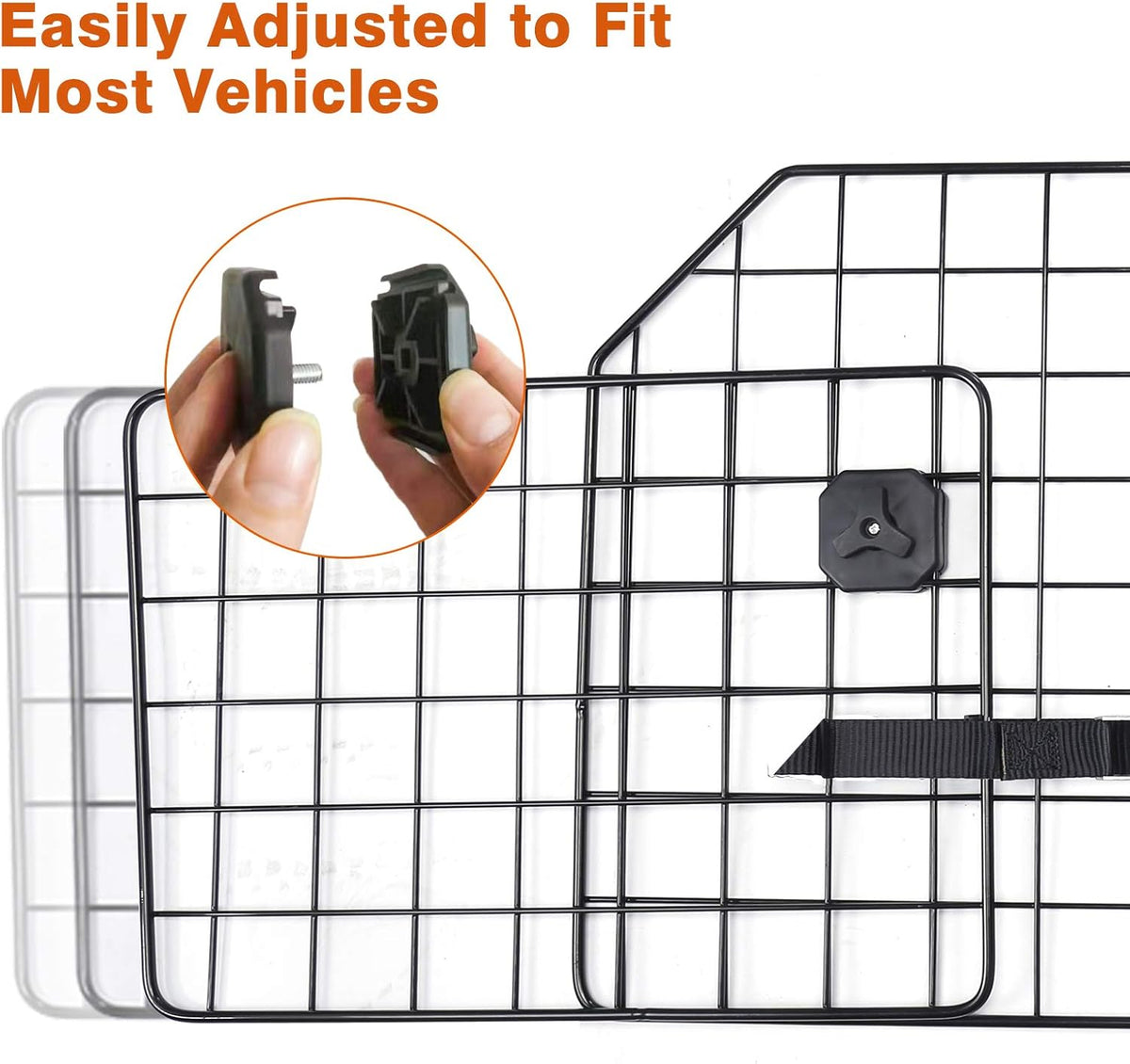 Dog Car Barrier for SUV, Extendable Metal Mesh Pack of 2 C6625
