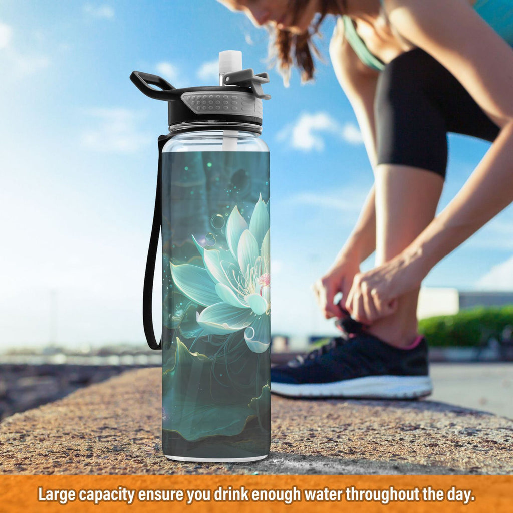 Clear 32oz Tritan Water Bottle with Straw X364577