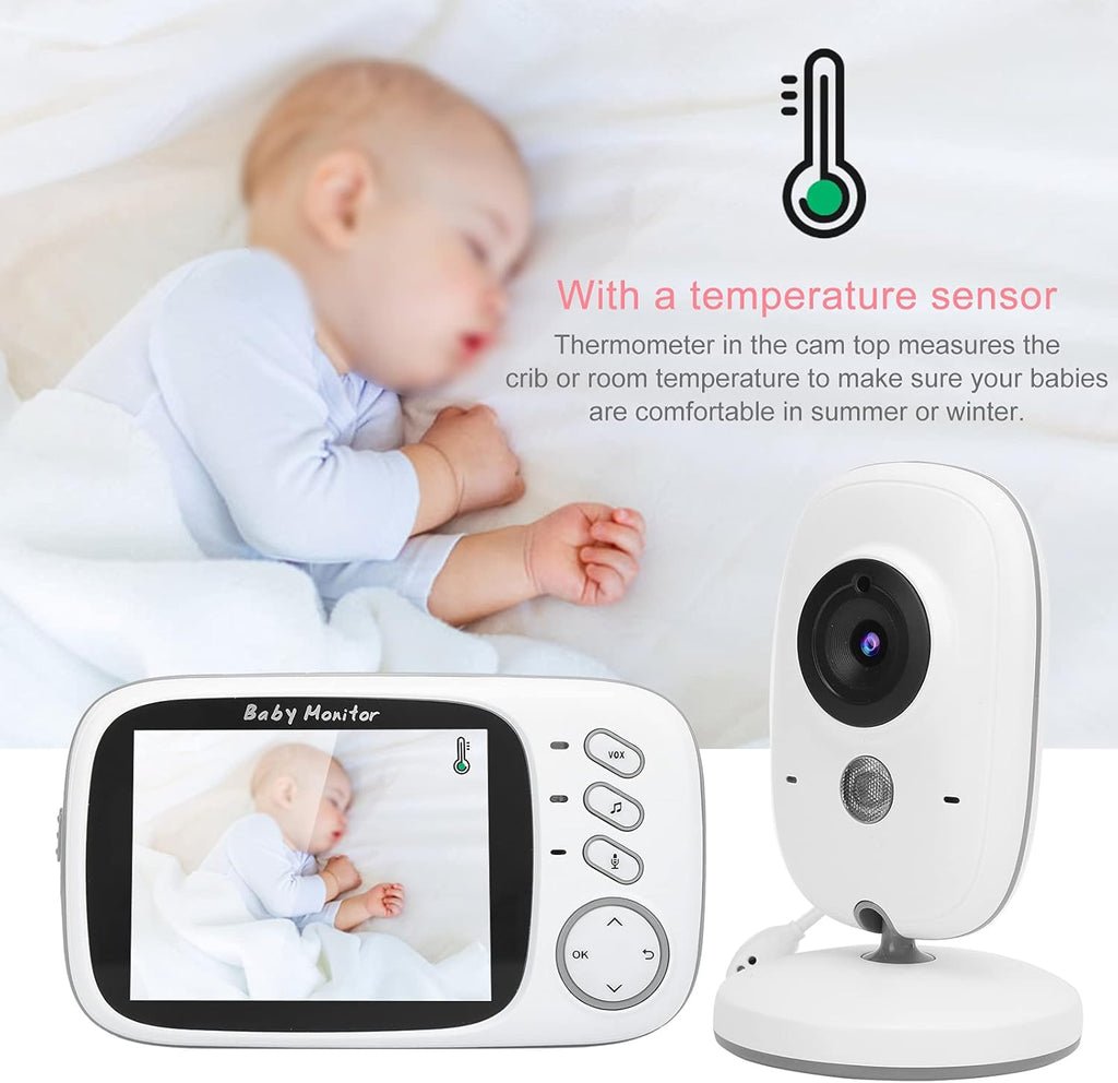Video Baby Monitor 3.2In Display, 2.4 GHZ Wireless, 2-Way Audio, Night Vision C422