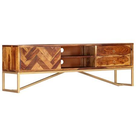 TV Cabinet Solid Sheesham Wood Brown G441831