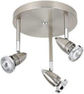 Modern 3-Light Ceiling Canopy, Brushed Nickel I292242