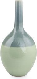 Celadon Ceramic Vase, Blue K502