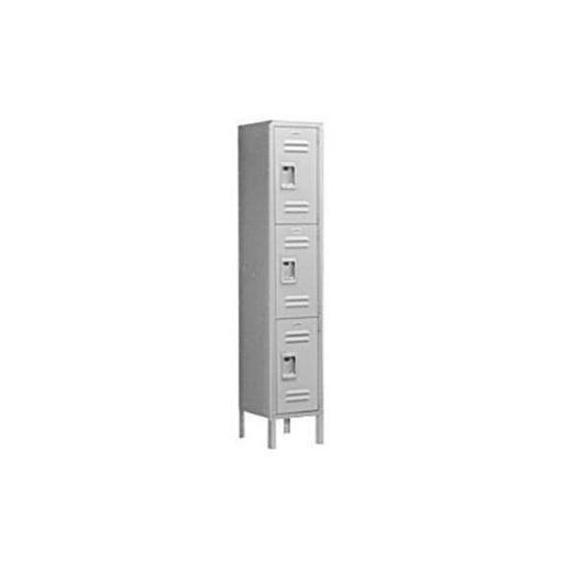 Gray Triple Tier Standard Metal Locker A378