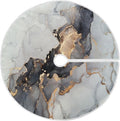 Black Gold Marble Texture Christmas Tree Skirt C498724