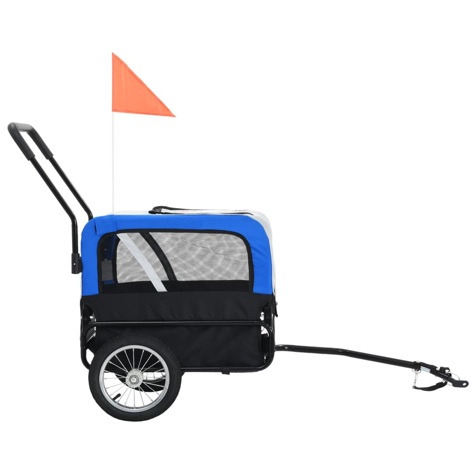 Gray and Blue Pet Bike Trailer Jogging Stroller U60511