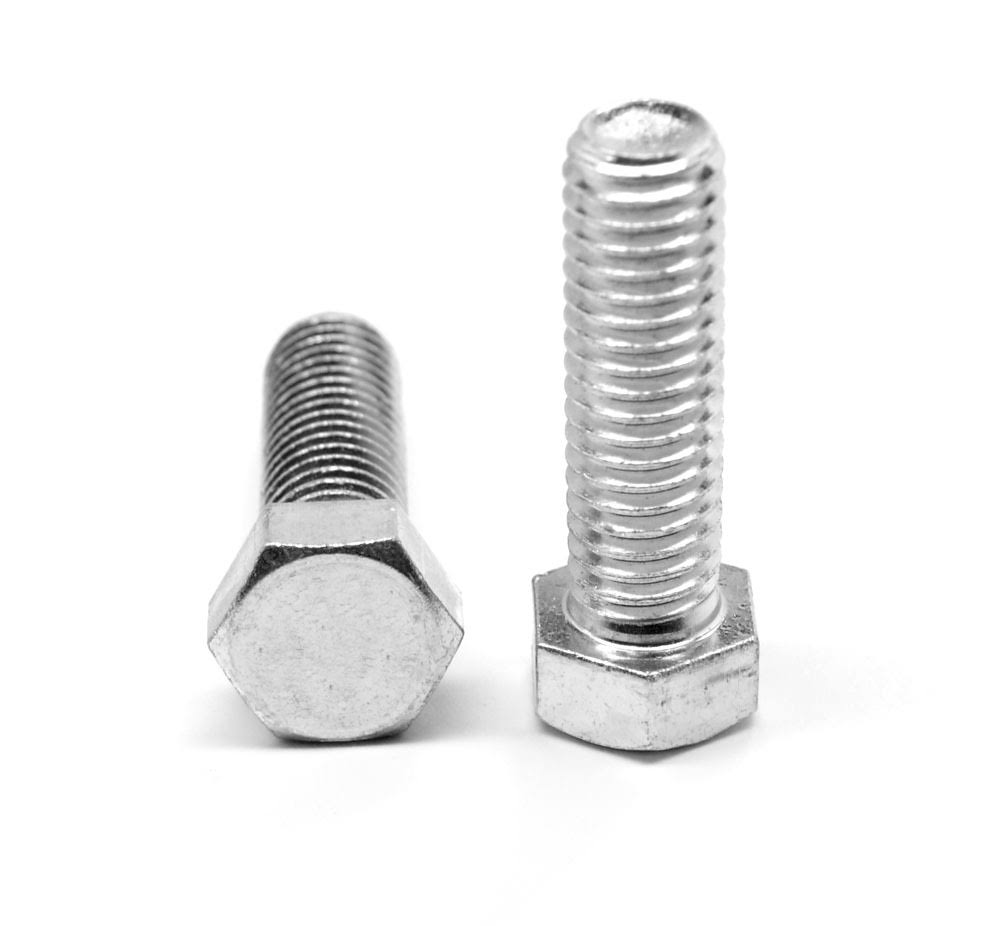 1/4x22-20 x 3 1/2x22 (FT) Coarse Thread Grade 5 Hex Tap Bolt Medium Carbon Steel Zinc Plated Pk 450 C11319