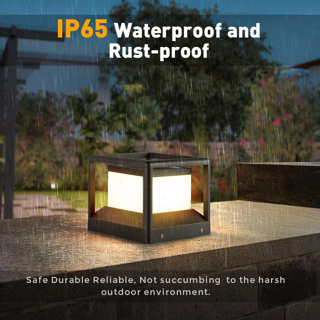 Solar Post Cap Light 3000K IP65 Waterproof V137858