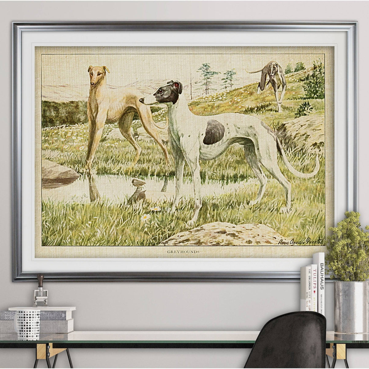 Large Silver Framed Print U669