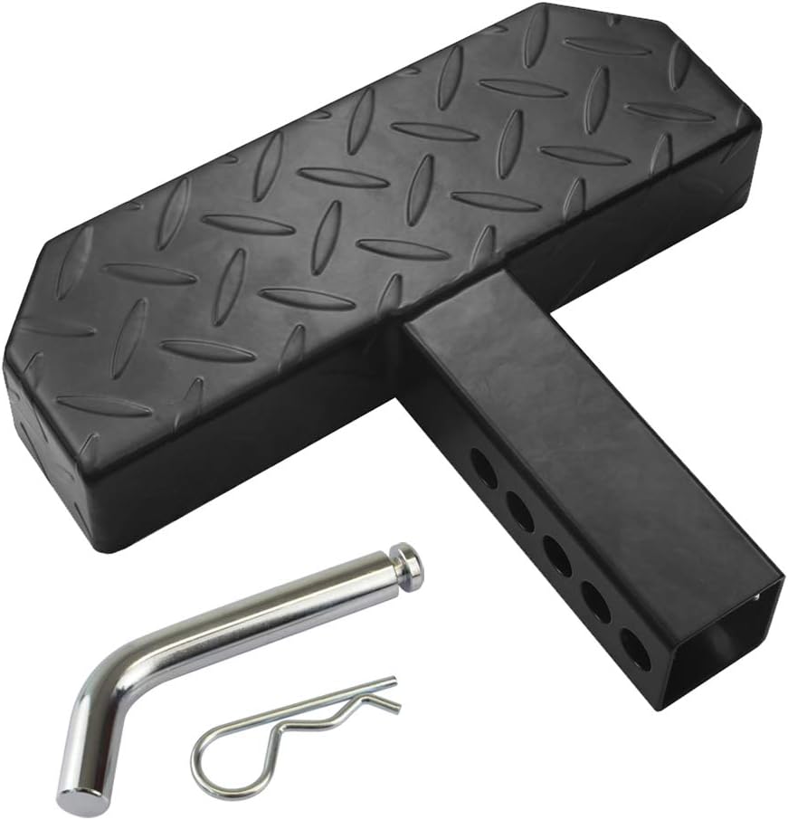 Universal Hitch Step Anti Slip Rust Black Fits 2 Inch Receivers C9795