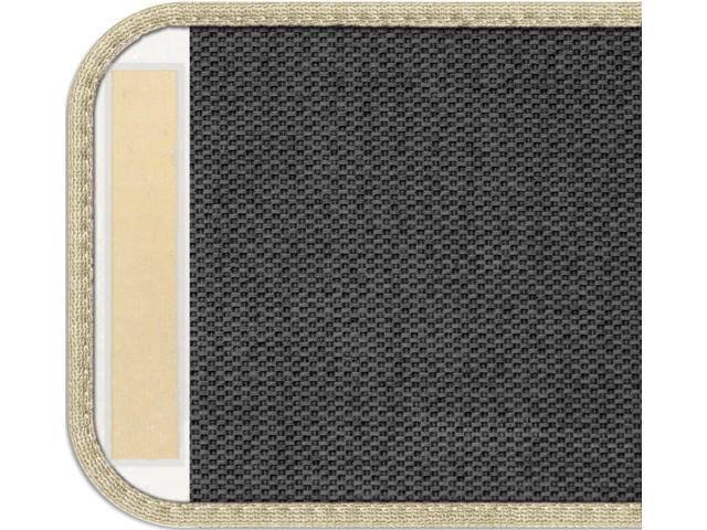 12 Pc Adhesive Carpet Stair Treads Ivory Cream 9 in. x 36 in. S275457