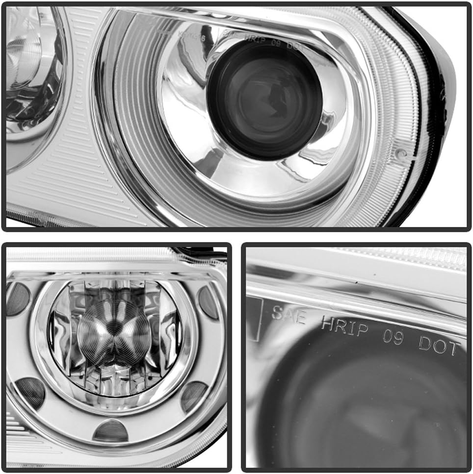 2008-2014 Challenger Headlights Headlamps Replacement HID Model Driver Passenger Side Set U987561