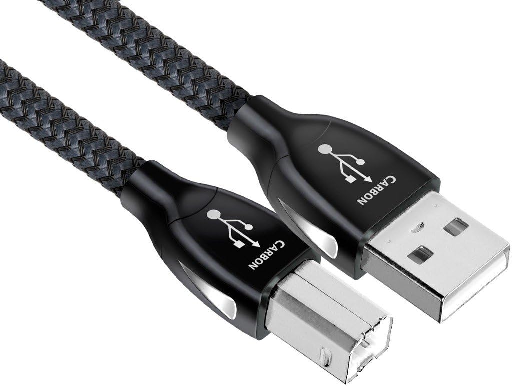 Grey/Black USB A-B Cable Q295