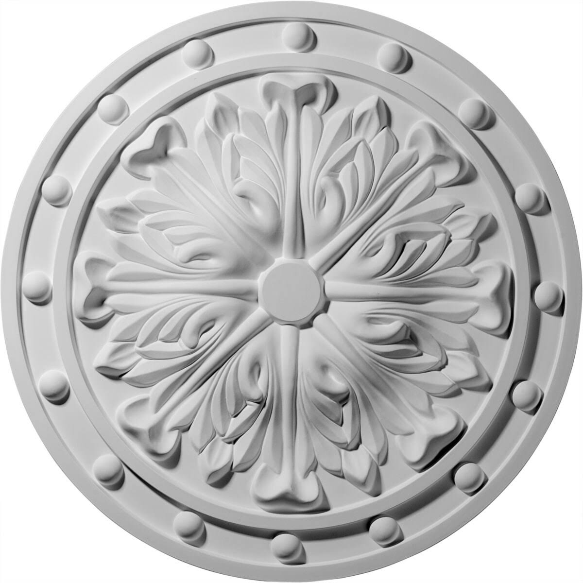 Walnut Acanthus Leaf Ceiling Medallion H18663