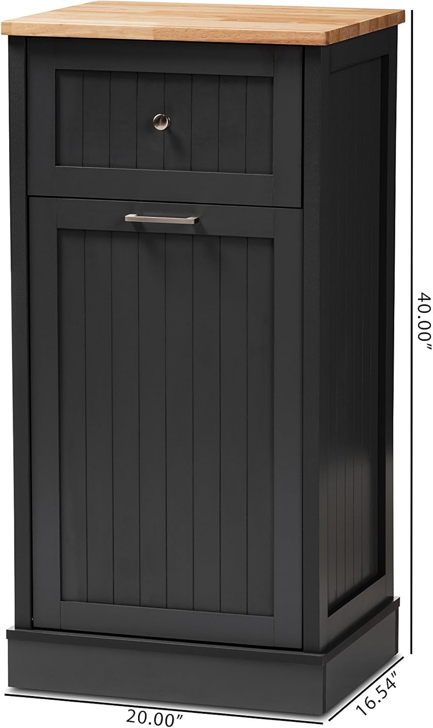 Dark Grey Oak Brown Kitchen Cabinet K976334