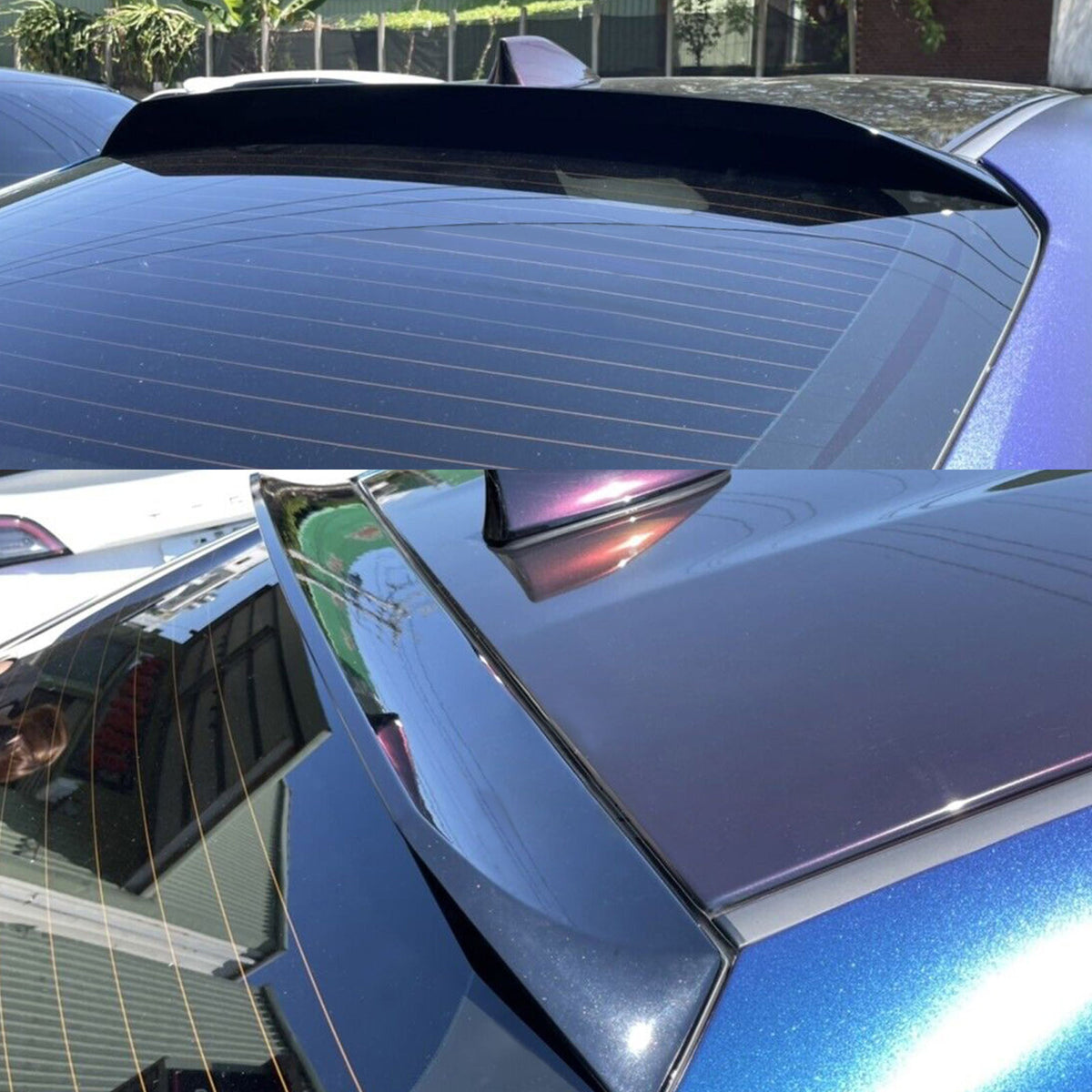 Gloss Black ABS Plastic Roof Spoiler Q449