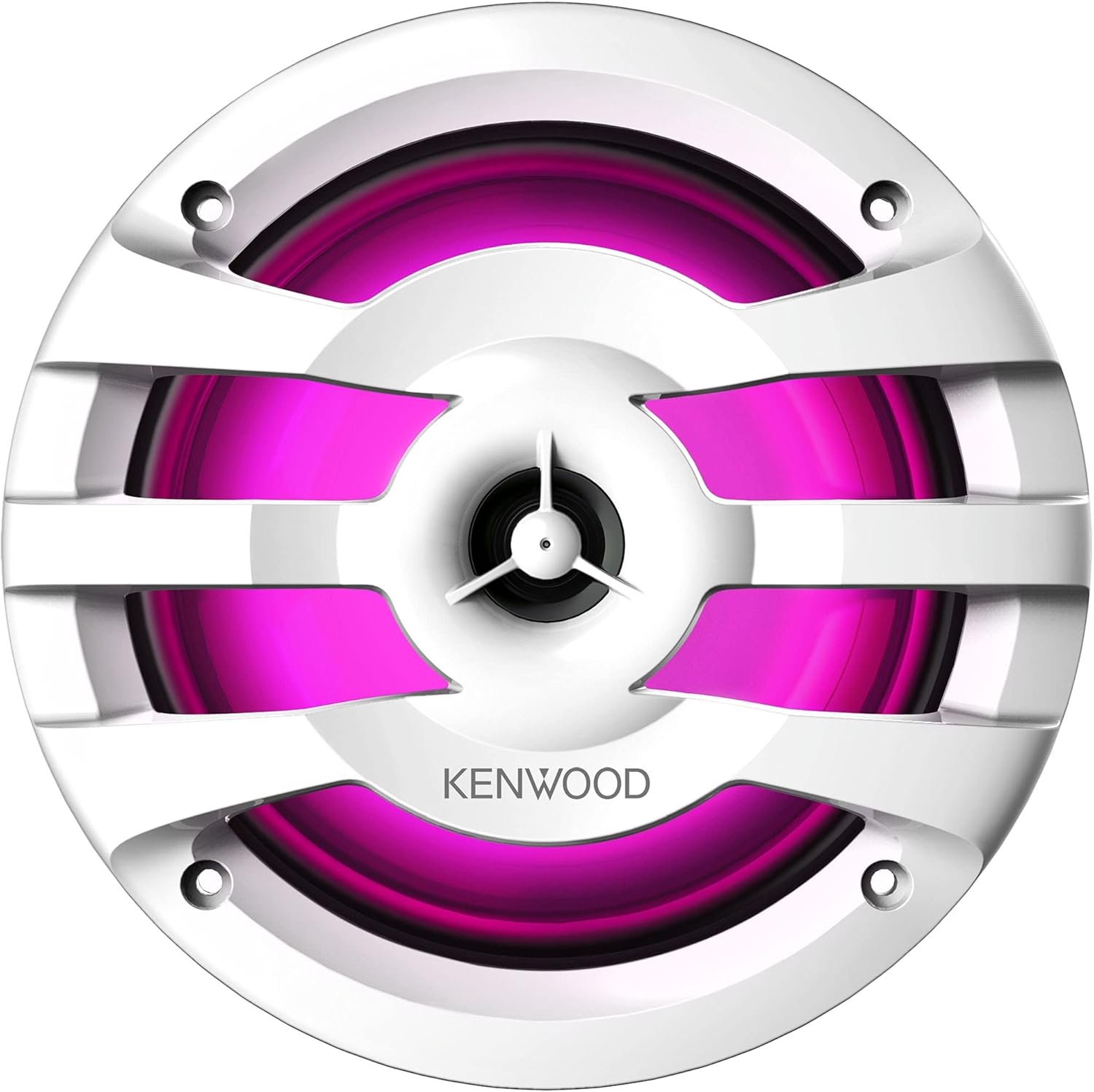 6-1/2" 2-Way Marine Speakers with Grilles (Pair) with Built-in LED Lights K1409