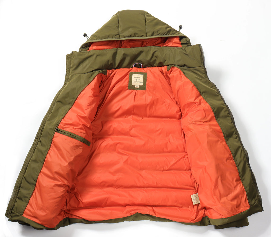 Olive Hooded Winter Parka Jacket Y8045