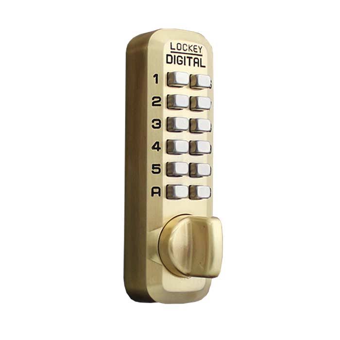 Satin Brass Mechanical Keyless Combination Deadbolt Lock U290968