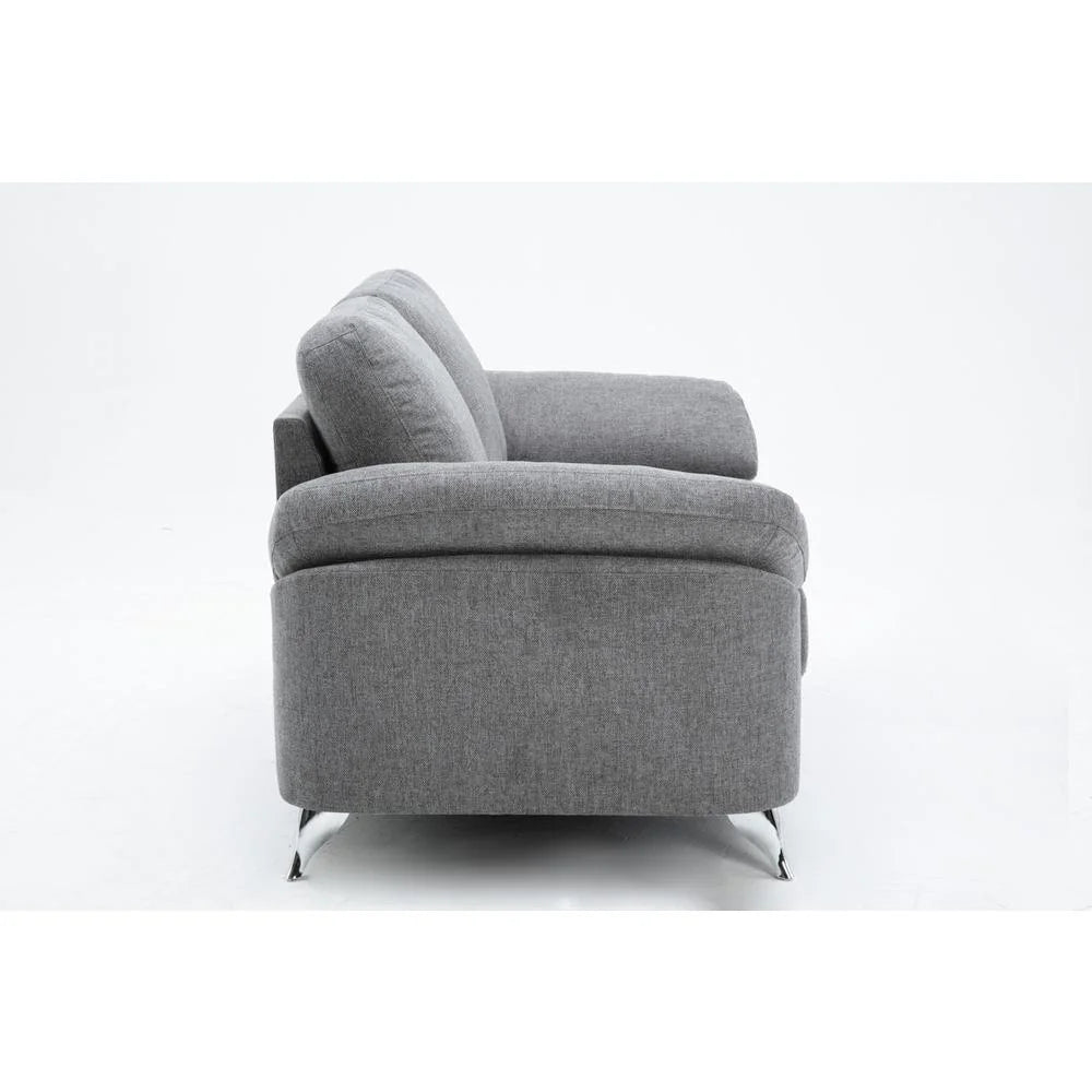 3-Piece Fabric Sofa Set in Light Gray Y6363