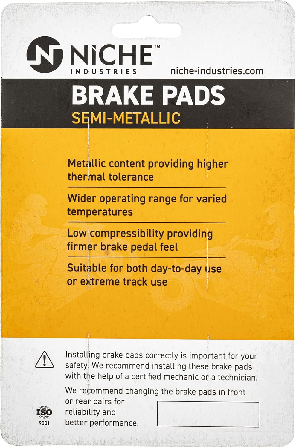 Brake Pad Set Rear Semi-Metallic 4 Pack M6632