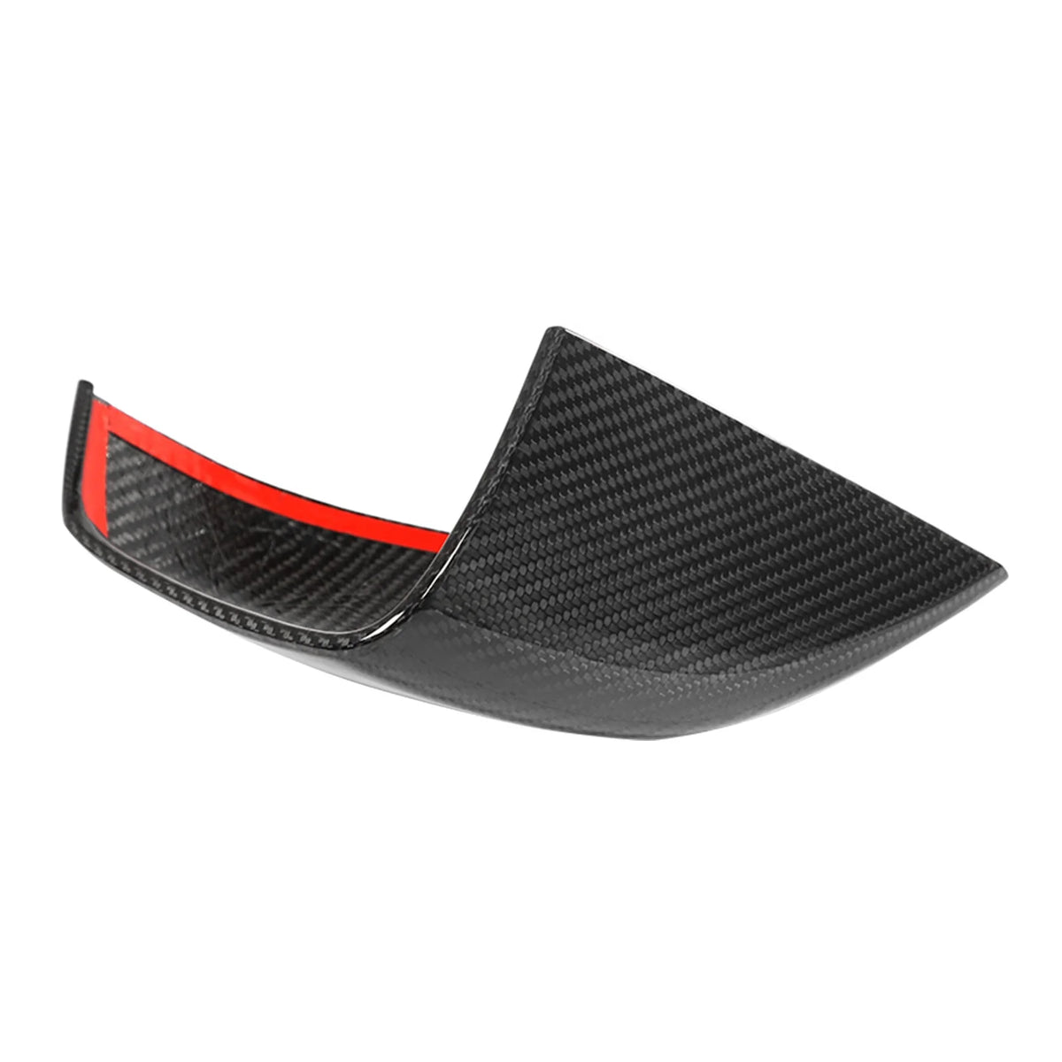 Dry Carbon Fiber Gloss Black Mirror Cover Cap Trim 2PCS H747