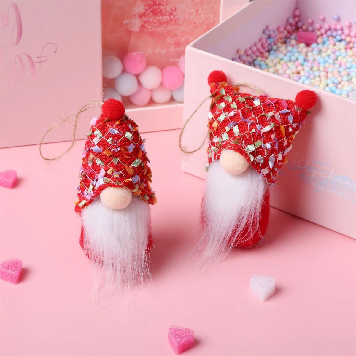 10PCS Valentine's Day Gnome Decor Plush Ornaments L738