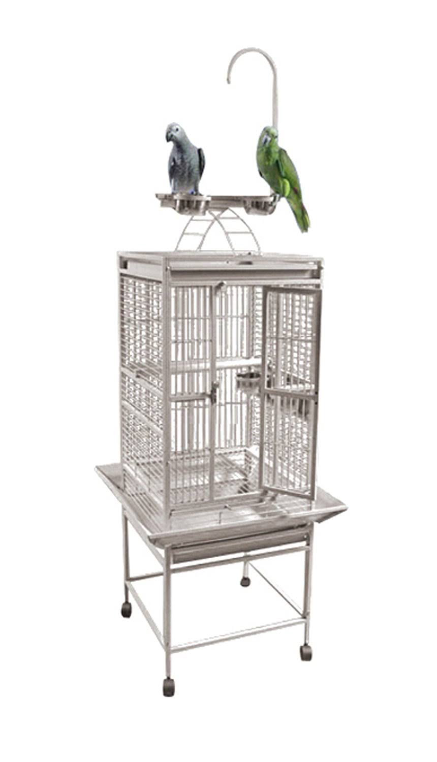 Black Small Play Top Bird Cage W2083