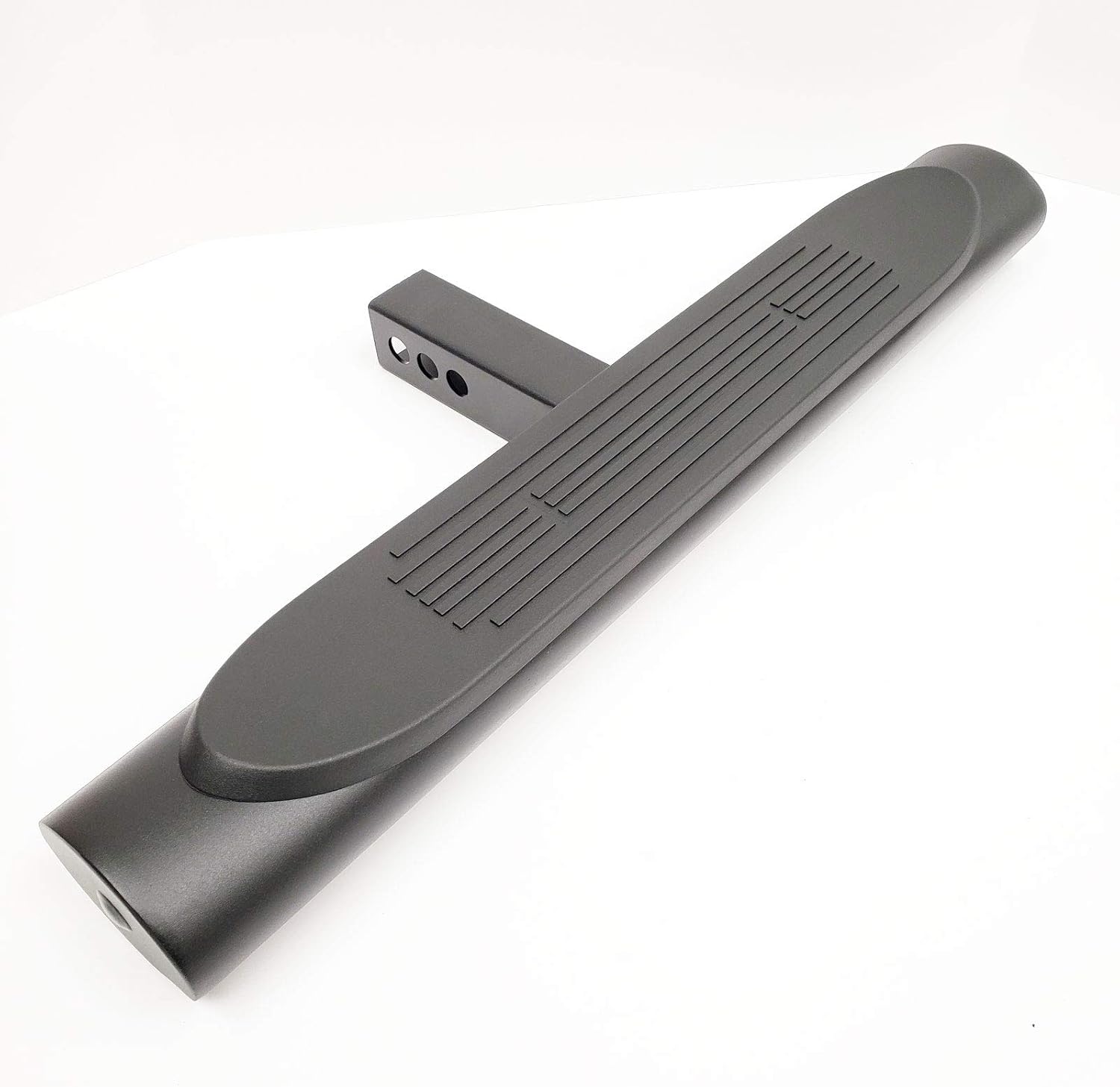 28" Towing Hitch Step Bar 2" Receiver Black 4" Oval Straight Universal Truck Trailer Rear Bumper Guard R1876