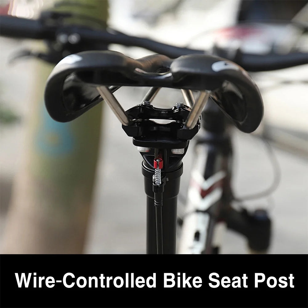 Mountain Bike Seat Post with 27.2mm Adjustable Dropper and Remote Control Suspension J3836