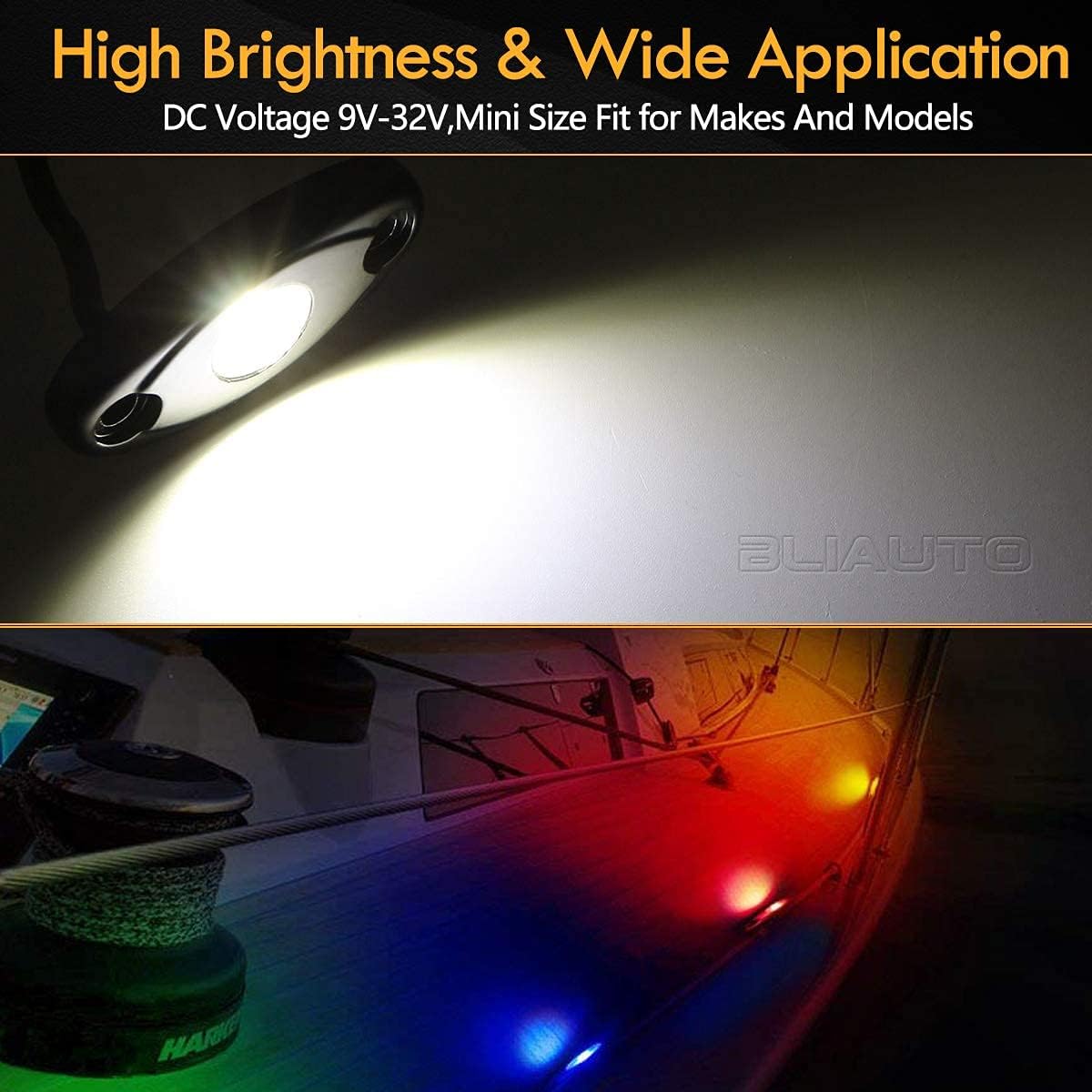 White 12PCS LED Rock Lights H301063