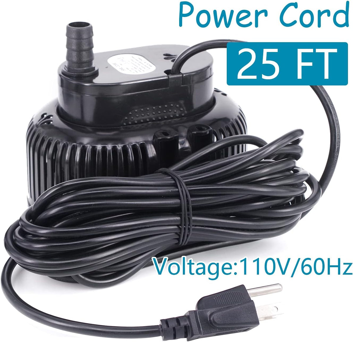 850GPH 75W Submersible Water Pump with Drainage Hose and 3 Adapters, Pack of 2 L27277